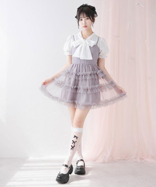 DearMyLoveRose（ディアマイラブローズ） ワンピース チュールフリル