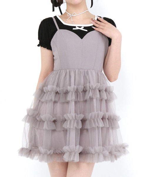 DearMyLoveRose（ディアマイラブローズ） ワンピース チュールフリル