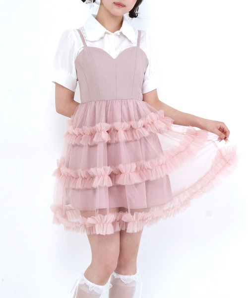 DearMyLoveRose（ディアマイラブローズ） ワンピース チュールフリル