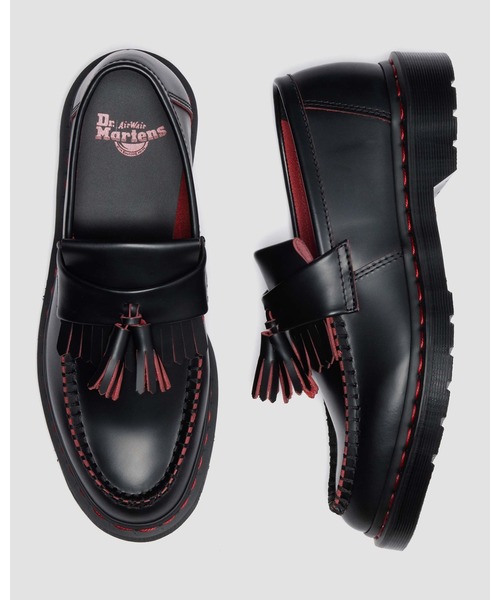 Dr. Martens タッセル付きローファー 黒 Dr.Martens ドクターマーチン タッセルローファー ビーガン