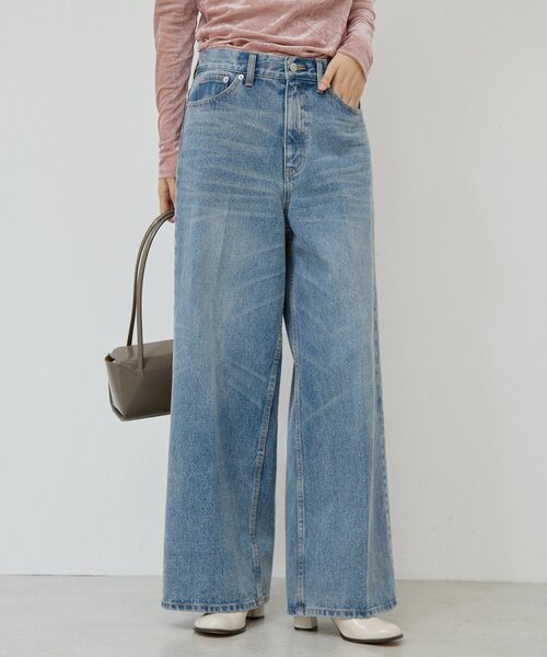 【新品未使用】GALLARDAGALANTE 　デニムパンツ　サイズ0 GALLARDAGALANTE 「GALLARDAGALANTE」 デニムパンツ 0 グレー