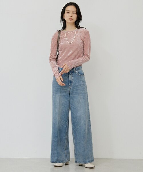 デニム・ジーパン L'AGENCE 'Sada' jeans GALLARDAGALANTE ジーンズ デニム デニムパンツ センタープレス