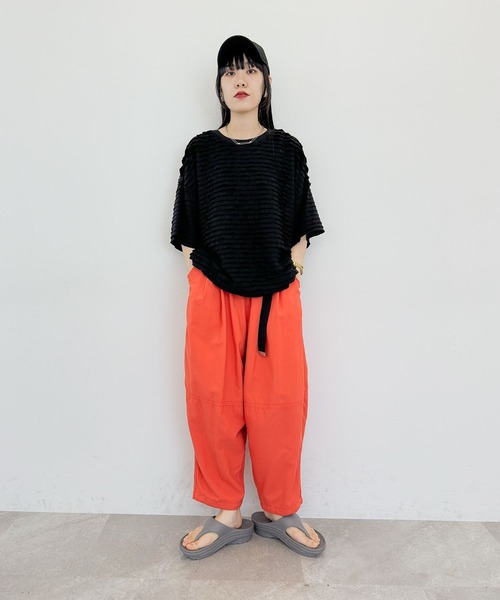 「niko and...」 半袖カットソー LARGE ブラック レディース