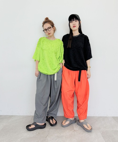 「niko and...」 半袖カットソー LARGE ブラック レディース