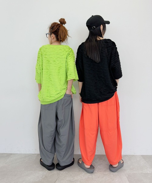 「niko and...」 半袖カットソー LARGE ブラック レディース