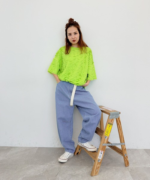 「niko and...」 半袖カットソー LARGE ブラック レディース