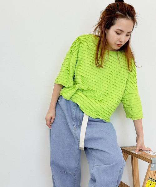 「niko and...」 半袖カットソー LARGE ブラック レディース