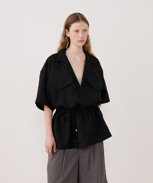 HAVERSACK ブラウス シャツ サファリプルオーバー レディース