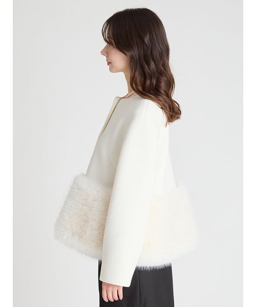 ♡美品♡ CELFORD　裾ファーブルゾン CELFORD ブルゾン アウター 裾ファーブルゾン レディース