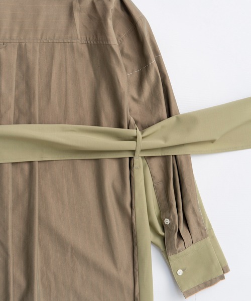 MAISON SPECIAL（メゾンスペシャル） シャツワンピース Hand Stitch