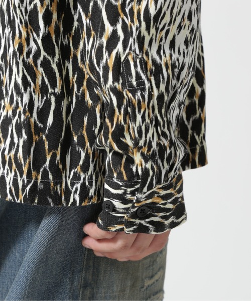 MINEDENIM シャツ MINEDENIM（マインデニム）Leopard Open