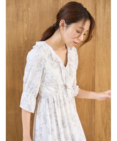 SNIDEL HOME カットカシュクール ワンピース ルームウェア　パジャマ SNIDEL HOME パジャマ ルームウェア 「接触冷感」カット