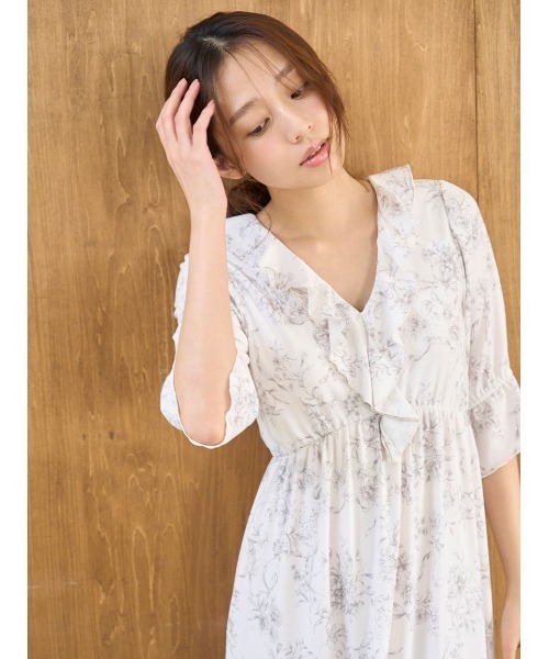 SNIDEL HOME カットカシュクール ワンピース ルームウェア　パジャマ SNIDEL HOME パジャマ ルームウェア 「接触冷感」カット