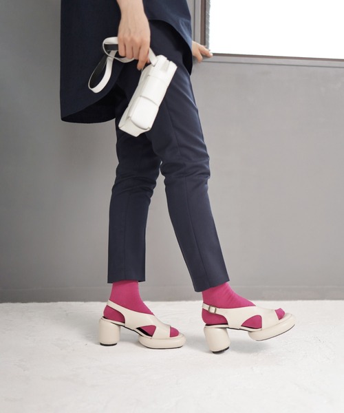 「SESTO」 フラットサンダル 3L ブラック レディース_画像4