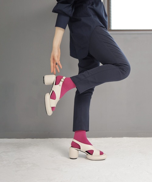 「SESTO」 フラットサンダル 3L ブラック レディース_画像7