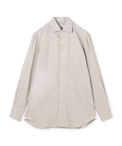 シャツ 「別注」Maria Santangelo MARCELLO  コットンウール ワンピースカラーシャツ メンズの画像