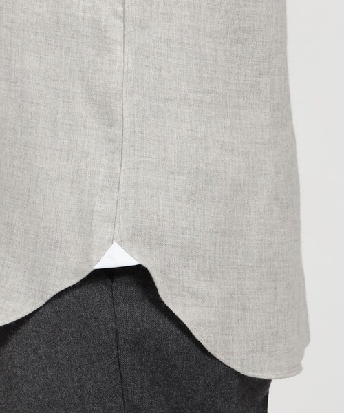 シャツ 「別注」Maria Santangelo MARCELLO  コットンウール ワンピースカラーシャツ メンズの画像