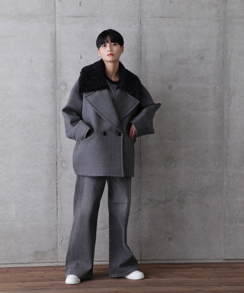 「ROSE BUD」 チェスターコート FREE ネイビー レディース_画像10