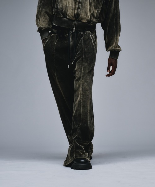 ANDER HUNK パンツ Velours Baggy Track Pants / ベロアバギートラック