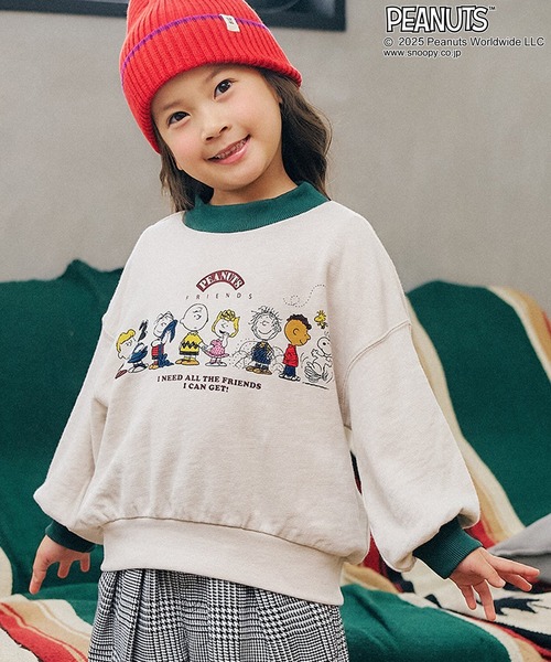 F.O.KIDS（エフオーキッズ） トレーナー PEANUTS レトロPOP クルー