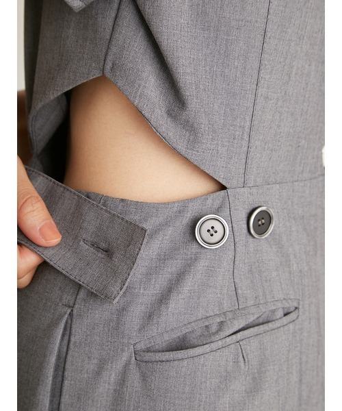 SNIDEL グレーオールインワン SNIDEL（スナイデル） オールインワン 00 グレー レディース