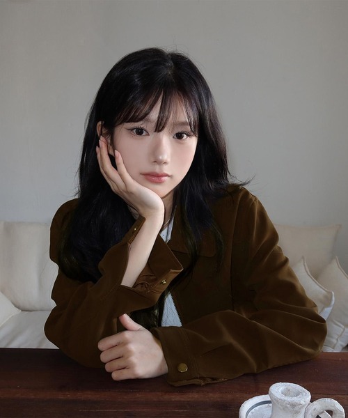 コート アウター ジップアップショートジャケット レディース