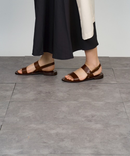 「CORSO ROMA,9」 フラットサンダル 38 ブラック レディース_画像5