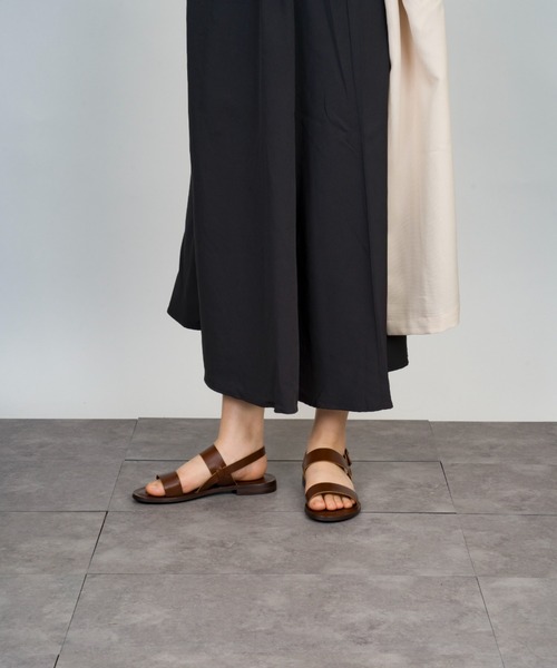 「CORSO ROMA,9」 フラットサンダル 38 ブラック レディース_画像7
