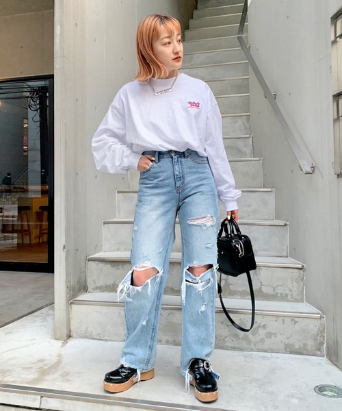 「WHO'S WHO gallery」 「cooper」長袖Tシャツ FREE ホワイト メンズ_画像9