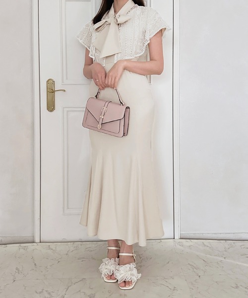 「apres jour」 半袖ワンピース X-LARGE ネイビー レディース_画像2