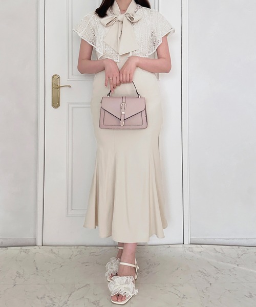 「apres jour」 半袖ワンピース X-LARGE ネイビー レディース_画像6