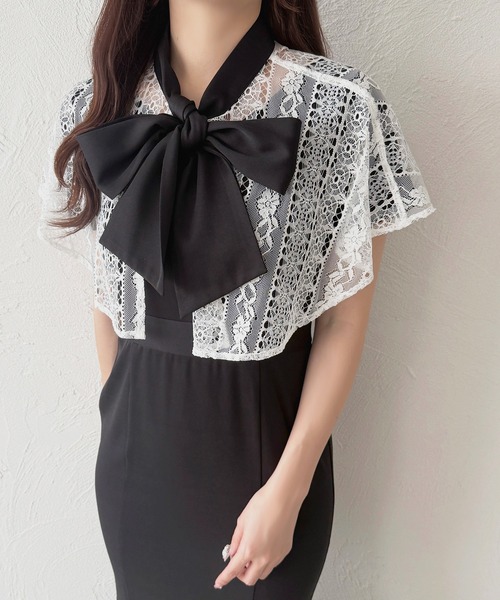 「apres jour」 半袖ワンピース X-LARGE ネイビー レディース_画像9