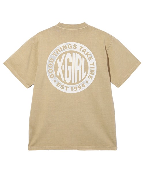 「X-girl」 半袖Tシャツ S ベージュ レディース_画像8