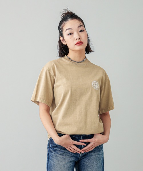 「X-girl」 半袖Tシャツ S ベージュ レディース_画像9