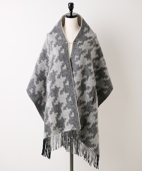 ウール千鳥リバーシブルストール レディース : ZOZOTOWN Yahoo!店