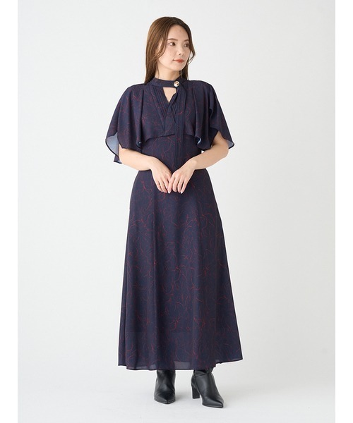 「SNIDEL」 半袖ワンピース 1 ネイビー レディース_画像5