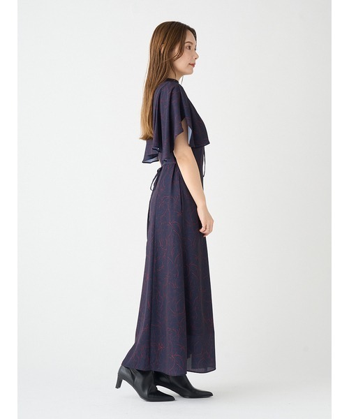 「SNIDEL」 半袖ワンピース 1 ネイビー レディース_画像7