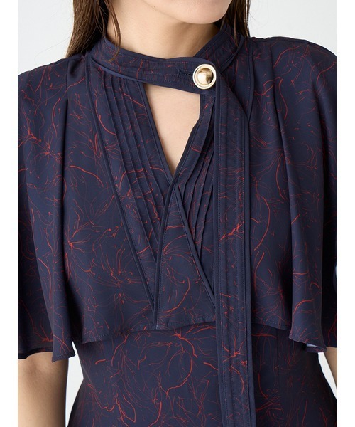 「SNIDEL」 半袖ワンピース 1 ネイビー レディース_画像8