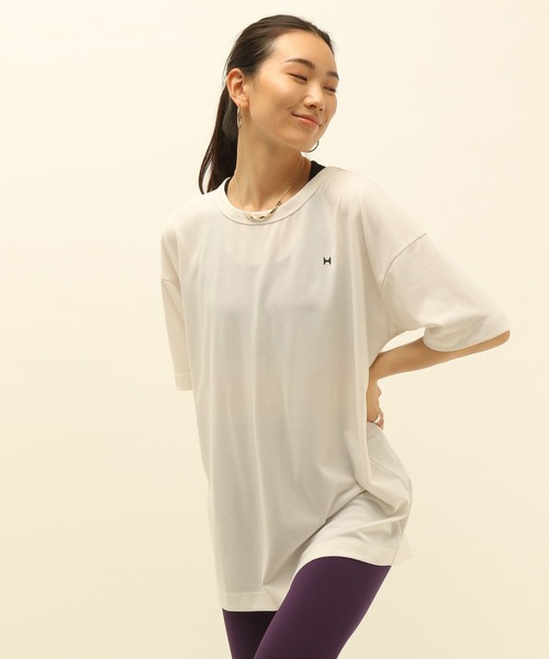 「HEREIAM」 半袖Tシャツ FREE ホワイト レディース_画像2