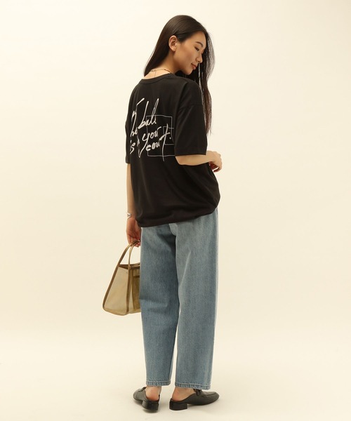 「HEREIAM」 半袖Tシャツ FREE ホワイト レディース_画像6