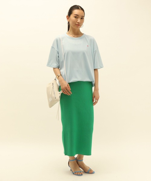 「HEREIAM」 半袖Tシャツ FREE ホワイト レディース_画像9