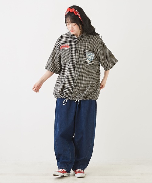 「CUBE SUGAR」 半袖シャツ M ブラック レディース_画像7