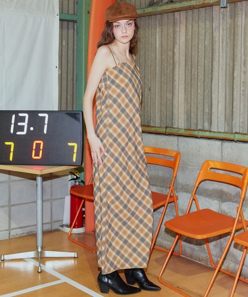 「Mili affinity」 キャミソールワンピース FREE ブラック レディース_画像3