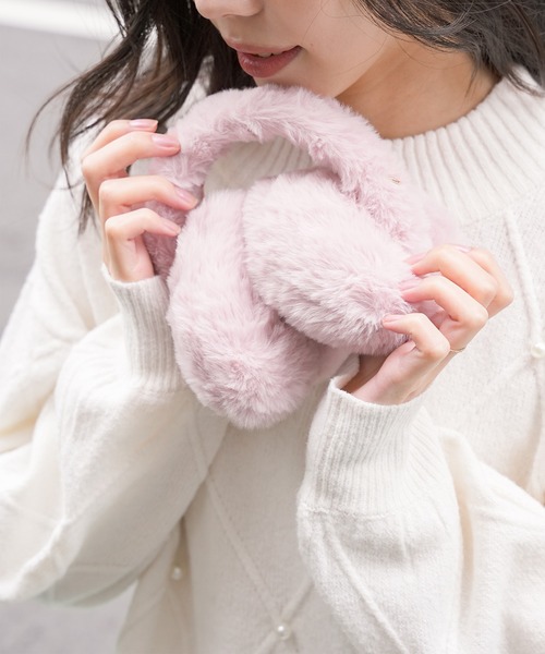 Honeys（ハニーズ） 耳当て イヤーマフ ハート型イヤーマフラー