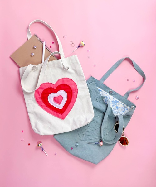 flapper_bags トートバッグ The Powerpuff Girls×Flapper ビッグハート
