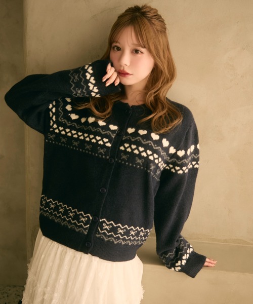 TITTY＆CO.（ティティーアンドコー） カーディガン ハート柄