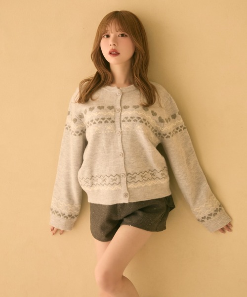 TITTY＆CO.（ティティーアンドコー） カーディガン ハート柄