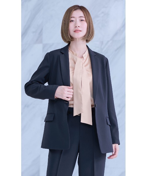 美品 23区 セットアップ パンツスーツ テーラード ひとつボタン size40 AOYAMA セレモニースーツ セットアップ 1ボタンテーラードジャケット＋