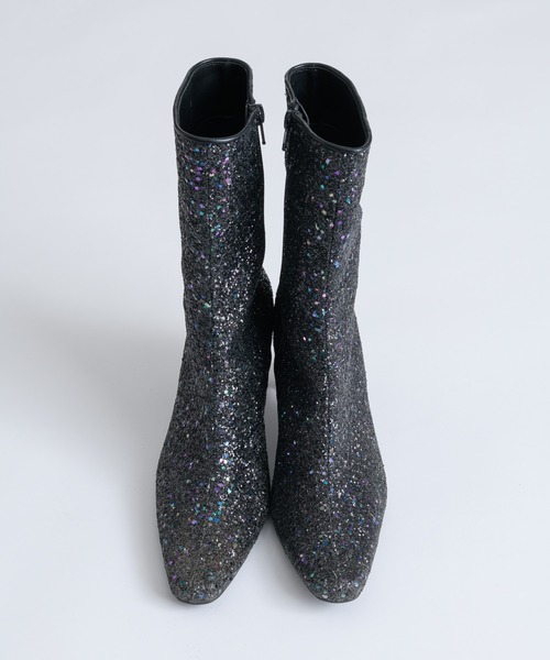 「LA BELLE ETUDE」 ショートブーツ M ゴールド レディース_画像2