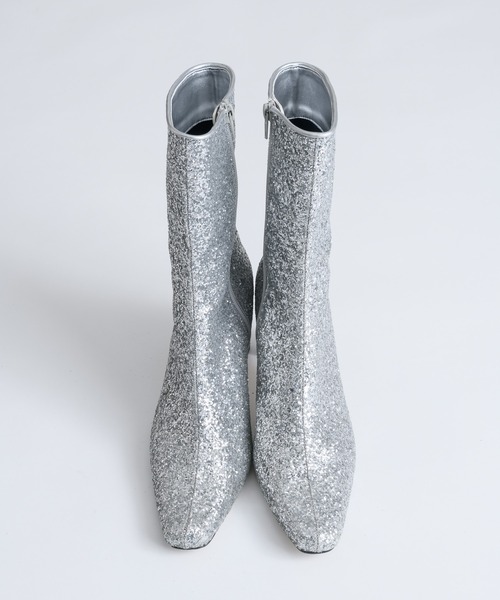 「LA BELLE ETUDE」 ショートブーツ M ゴールド レディース_画像8